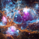 NGC 6357, taken by Chandra (Image: X-ray: NASA/CXC/PSU/L.Townsley et al; Optical: UKIRT; Infrared: NASA/JPL-Caltech)